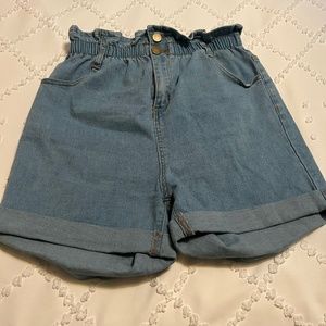 High Waisted Denim Shorts